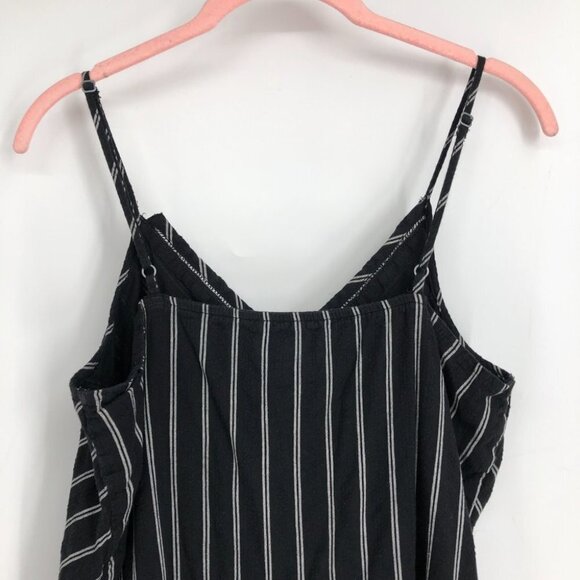 Joe Fresh Black white Striped Midi sleeveless cotton Dress size M - Picture 11 of 15